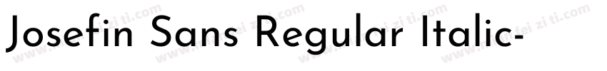 Josefin Sans Regular Italic字体转换
